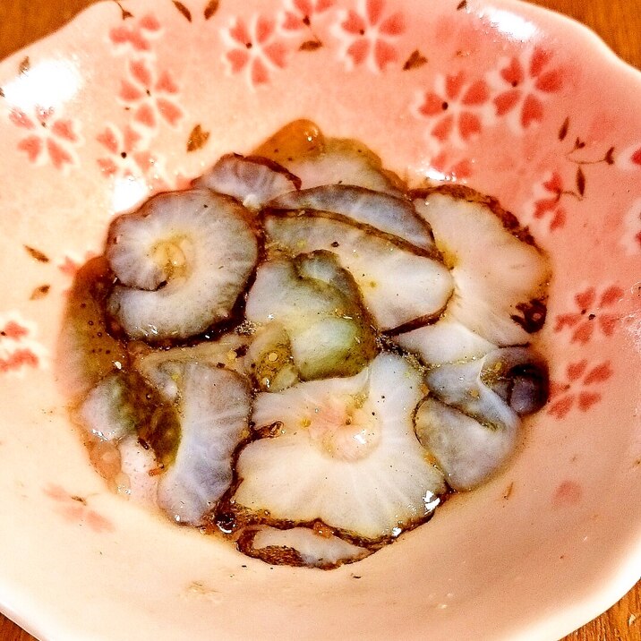 簡単おつまみ ナマコと和風出汁の和え物